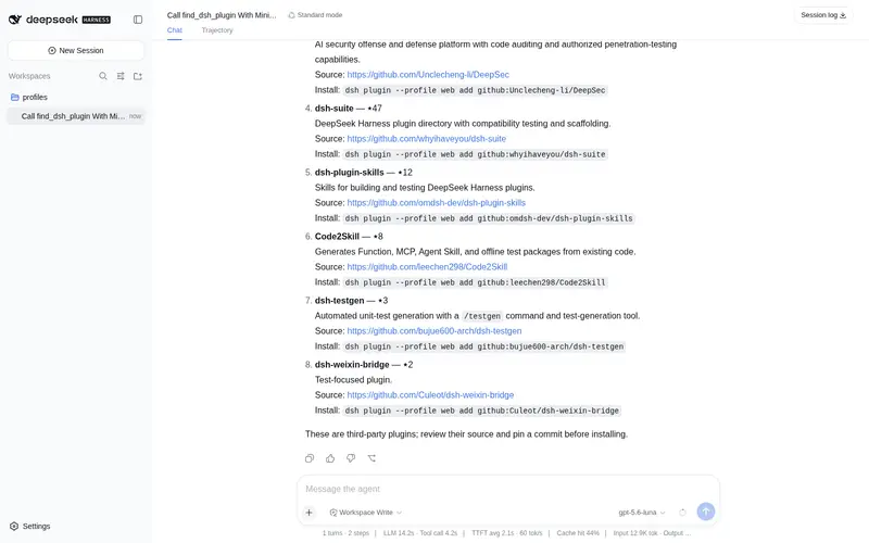 Preview 2 of 2: awesome-dsh-plugin/dsh-find-plugin