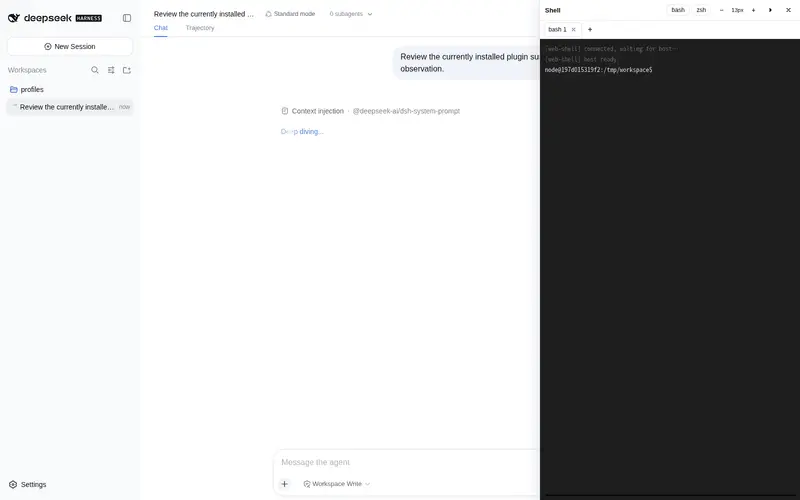 Preview 2 of 3: JesmonX/dsh-web-shell
