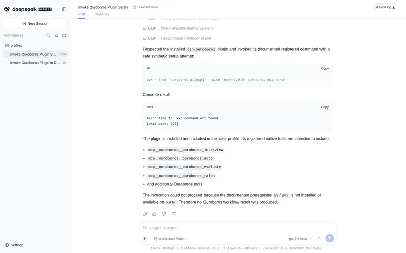 Preview 2 of 2: Q00/ouroboros#integrations/dsh-plugin