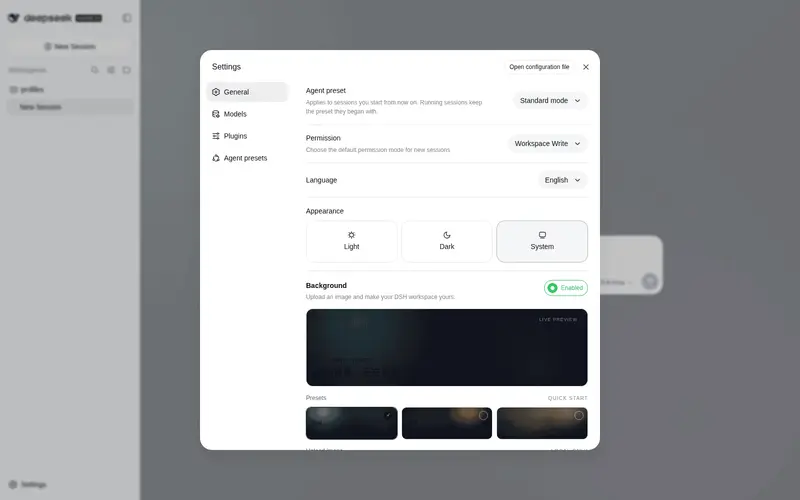 Preview 2 of 2: leavestring/awesome-dsh-background-plugin