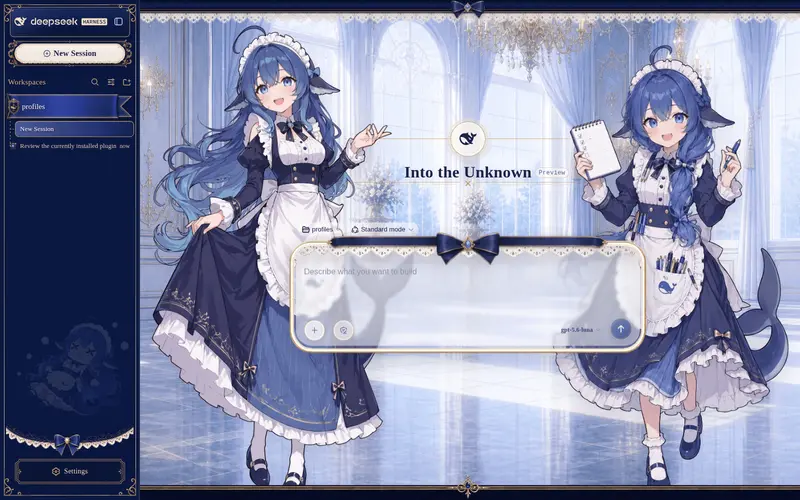 Preview 2 of 2: Small-tailqwq/dsh-deep-whale#maid-atelier