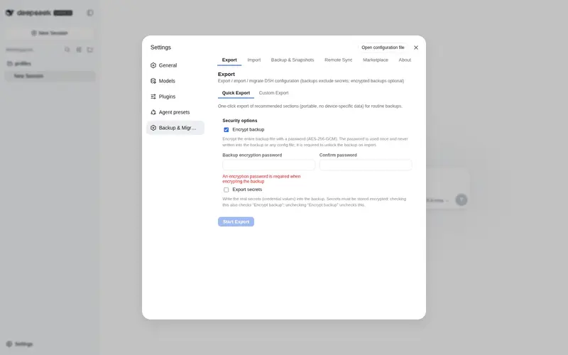 Preview 2 of 2: xiajiajun516/dsh-config-manager