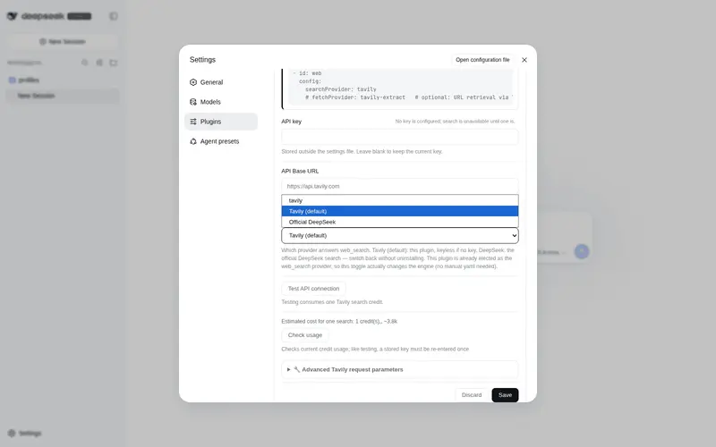 Preview 2 of 2: 1624318455/dsh-plugin-tavily